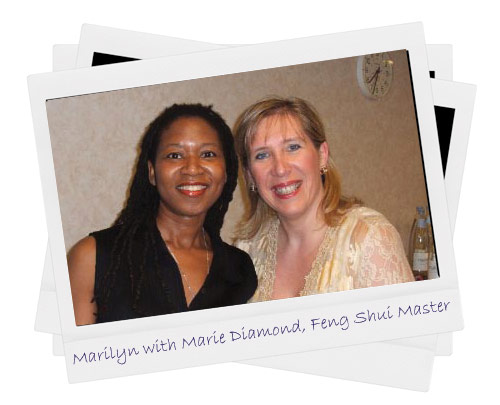 Marilyn with Marie Diamond, Feng Shui Master, star of The Secret